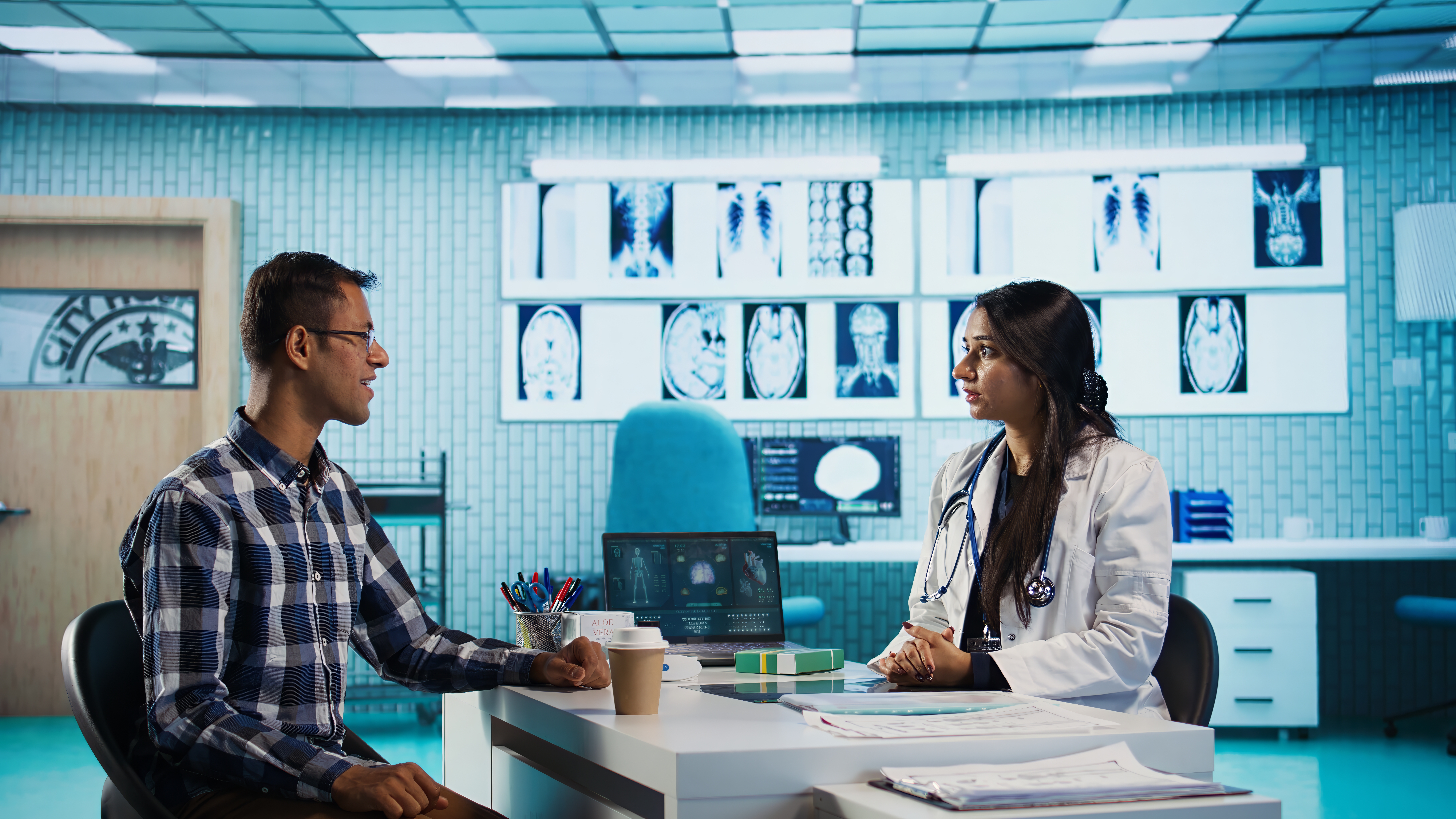 Physician consultation at Clinic 45, Houston TX